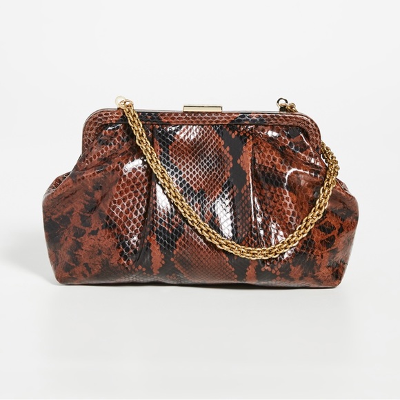 Snakeskin clutch by Clare V - Picture 2 of 6